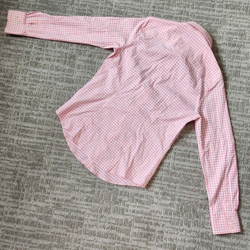 Peter Millar Performance roll-tab long sleeve button down top pink size S ladies - Picture 7 of 12